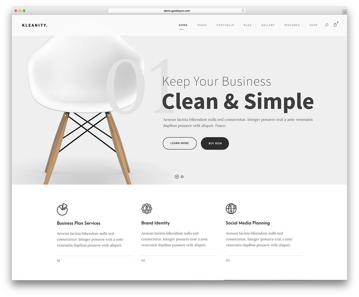 kleanity - multipurpose website template